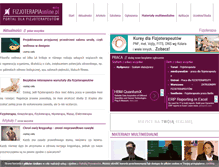 Tablet Screenshot of fizjoterapiaonline.pl